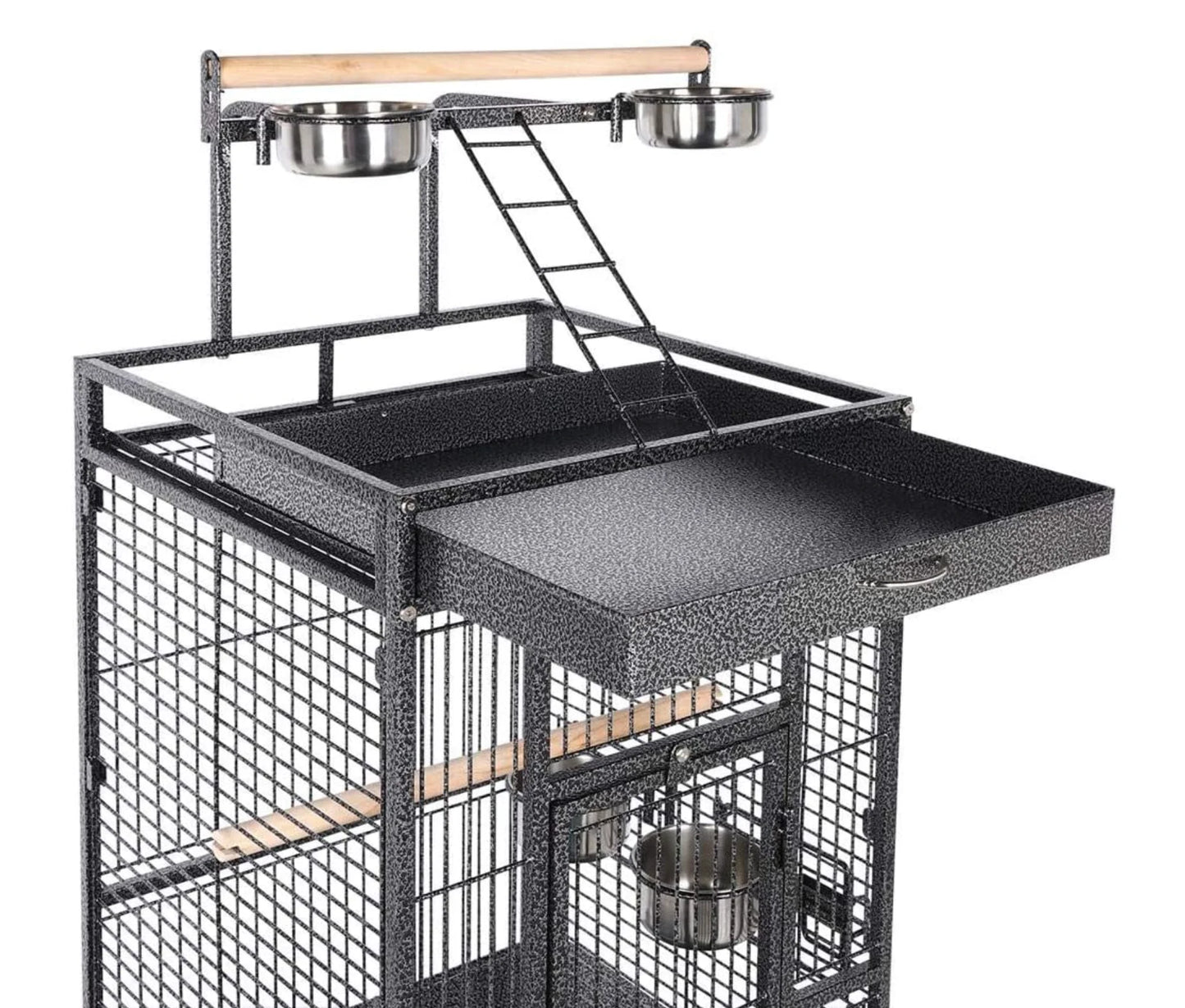 Large Iron Bird Cage – Foldable & Affordable for Lovebirds & Quails