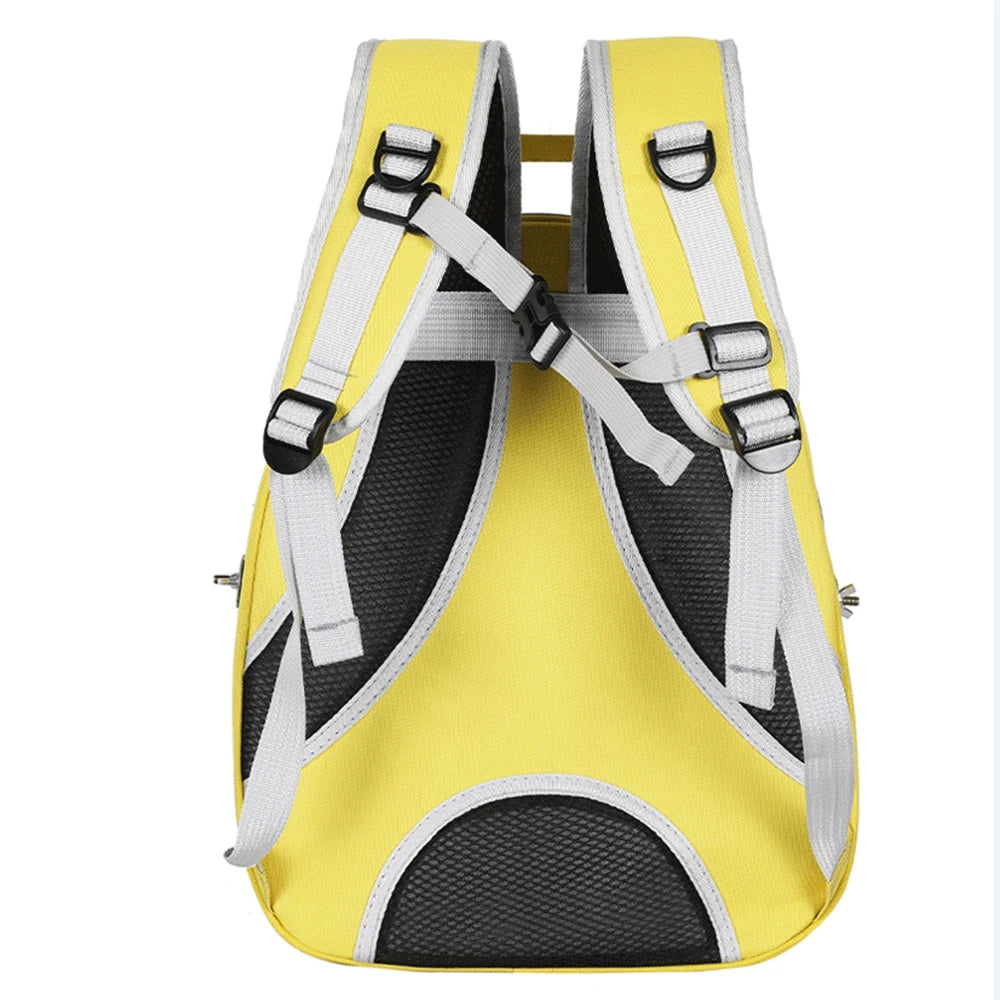 Pet Bird Carrier Backpack – Clear with Perch for Small Birds