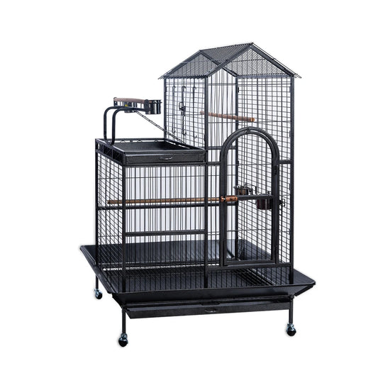 Bird Cage Skirt – Soft Mesh with Daisy Design, Adjustable Seed Guard