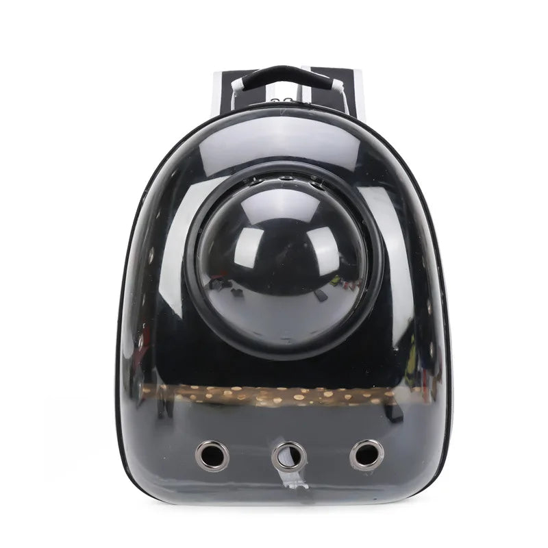Pet Bird Carrier Backpack – Clear with Perch for Small Birds