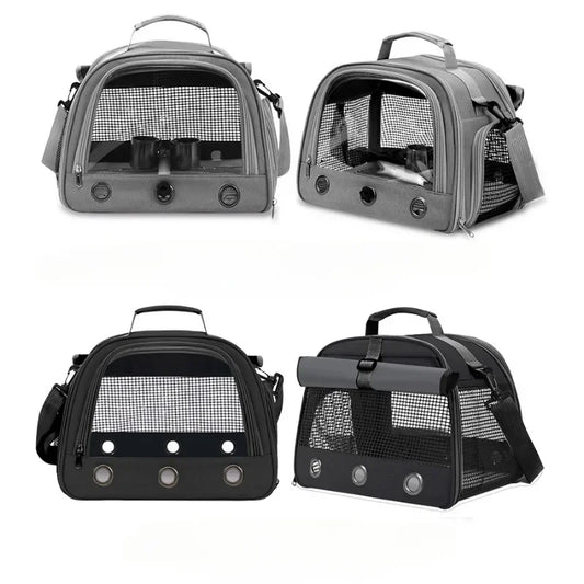 Parrot Travel Bag with Perch and Tray – Breathable Bird Cage
